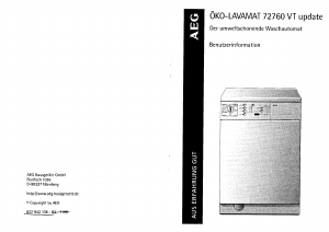 Bedienungsanleitung AEG LAV72760VT Waschmaschine