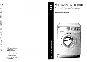 Bedienungsanleitung AEG LAV73738-W Waschmaschine