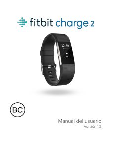 Manual de uso Fitbit Charge 2 Rastreador de actividad