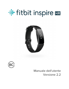 Manuale Fitbit Inspire HR Tracker di attività