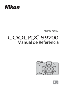 Manual Nikon Coolpix S9700 Câmara digital