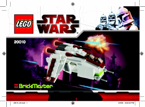 Handleiding Lego set 20010 Star Wars Republic gunship