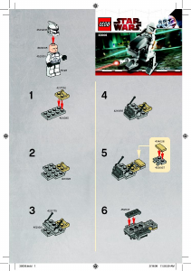 Manual Lego set 30006 Star Wars Clone walker