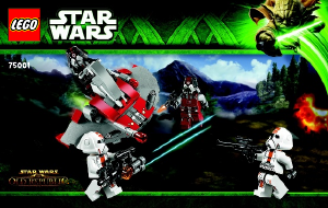 Brugsanvisning Lego set 75001 Star Wars Republic troopers vs Sith troopers