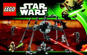 Manuál Lego set 75016 Star Wars Řízený pavoučí droid