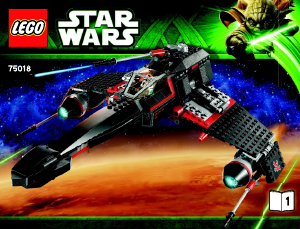 Manual Lego set 75018 Star Wars Jek-14s stealth starfighter