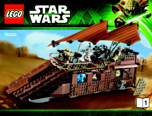 Manual de uso Lego set 75020 Star Wars Jabbas sail barge