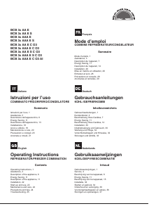 Bedienungsanleitung Hotpoint-Ariston BCB 33 AAA E C O3 Kühl-gefrierkombination