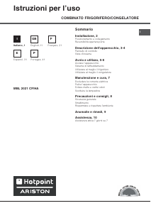 Manual de uso Hotpoint-Ariston BMTM 1711 (TK)/HA Frigorífico combinado