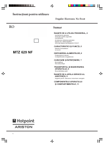 Manual Hotpoint-Ariston MTZ 629 NF Combina frigorifica