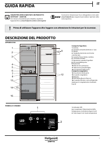 Manuale Hotpoint-Ariston H8 A2E W Frigorifero-congelatore