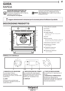 Manuale Hotpoint-Ariston FA4 841 P IX HA Forno