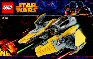 Bruksanvisning Lego set 75038 Star Wars Jedi Interceptor