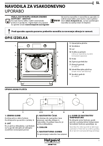 Priročnik Hotpoint-Ariston FA2 841 JH WH HA Pečica