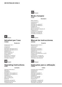 Mode d’emploi Hotpoint-Ariston OK1037ELD.20 X/HA S Four