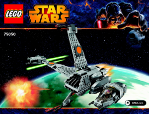 Manual Lego set 75050 Star Wars B-Wing