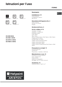 Manual Hotpoint-Ariston OS 89D IX /HA Oven