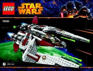 Bruksanvisning Lego set 75051 Star Wars Jedi Scout Fighter