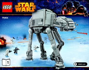 Kullanım kılavuzu Lego set 75054 Star Wars AT-AT