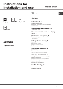 Manuale Hotpoint-Ariston AQD1070D 69 EU/A Aqualtis Lavasciuga