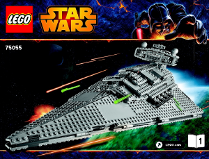 Bruksanvisning Lego set 75055 Star Wars Imperial Star Destroyer