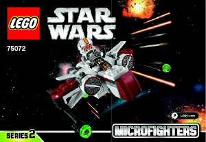 Mode d’emploi Lego set 75072 Star Wars ARC-170 Starfighter