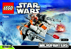 Bruksanvisning Lego set 75074 Star Wars Snowspeeder