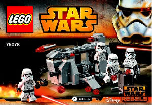 Manual de uso Lego set 75078 Star Wars Imperial troop transport