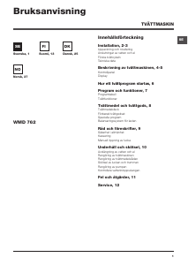 Brugsanvisning Hotpoint-Ariston WMD 762 SK Vaskemaskine