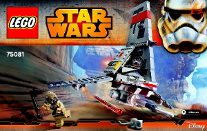 Käyttöohje Lego set 75081 Star Wars T-16 skyhopper