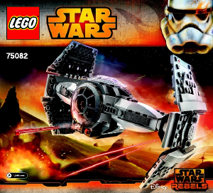 Bruksanvisning Lego set 75082 Star Wars TIE advanced prototype