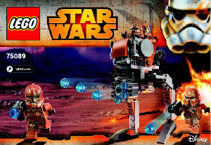 Manuál Lego set 75089 Star Wars Geonosis Troopers
