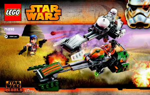 Handleiding Lego set 75090 Star Wars Ezras speeder bike