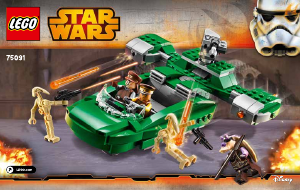 Käyttöohje Lego set 75091 Star Wars Salamakiituri