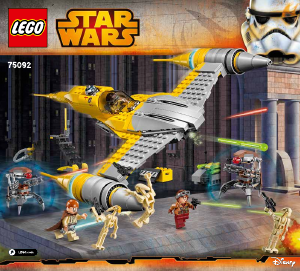 Manual Lego set 75092 Star Wars Naboo starfighter