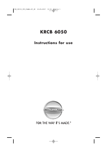 Handleiding KitchenAid KRCB6050 Koel-vries combinatie