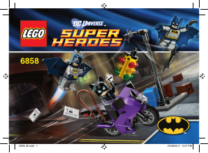 Handleiding Lego set 6858 Super Heroes Catwoman catcycle achtervolging