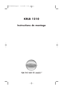 Mode d’emploi KitchenAid KRLB1210 Réfrigérateur
