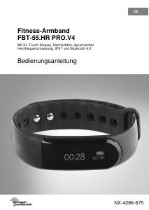 Bedienungsanleitung Newgen Medicals FBT-55.HR PRO.V4 Aktivitätstracker