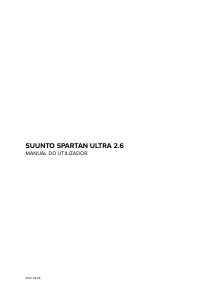 Manual Suunto Spartan Ultra 2.6 Relógio desportivo