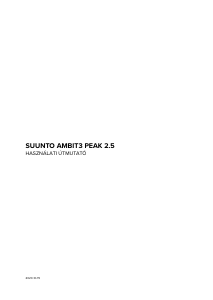 Használati útmutató Suunto Ambit3 Peak 2.5 Sportóra