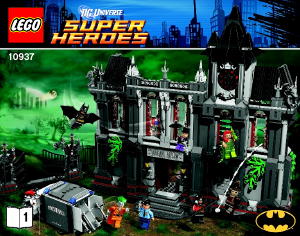 Bruksanvisning Lego set 10937 Super Heroes Batman Arkham Asylum flykt