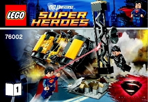 Руководство ЛЕГО set 76002 Super Heroes Схватка за Метрополис