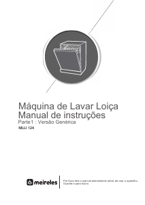 Manual Meireles MLLI 124 Máquina de lavar louça
