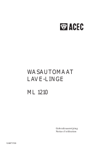 Handleiding Acec ML 1210 Wasmachine