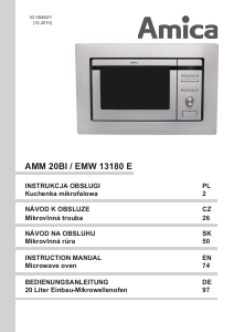 Instrukcja Amica EMW 13180 E Kuchenka mikrofalowa