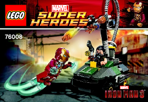 Handleiding Lego set 76008 Super Heroes Iron Man vs the Mandarin – Het ultieme duel