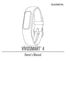 Manual Garmin vivosmart 4 Activity Tracker