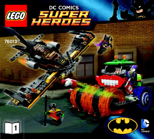 Bruksanvisning Lego set 76013 Super Heroes Batman – Jokerns ångvält