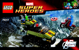 Handleiding Lego set 76017 Super Heroes Captain America vs. Hydra